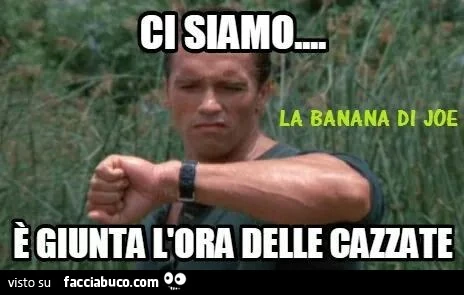 Ci siamo. È Giunta l'ora delle cazzate