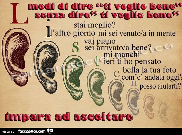 Altri Modi Per Dire Ti Voglio Bene