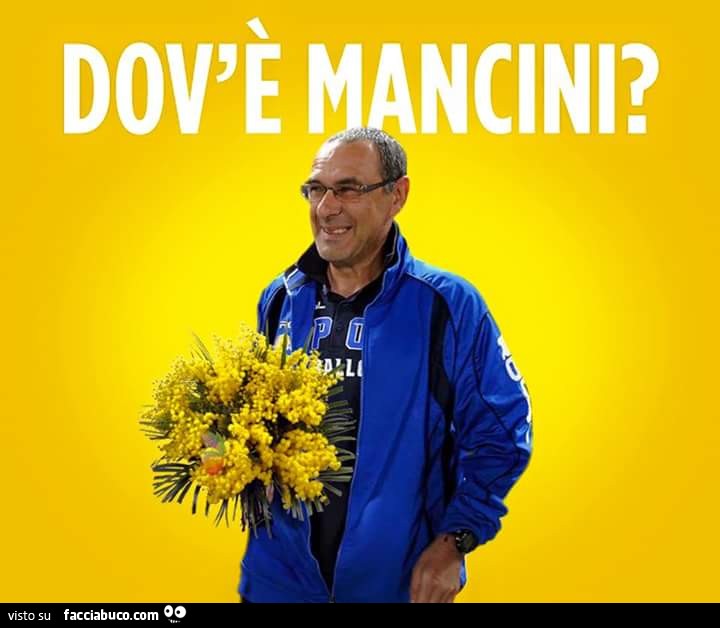 8 Marzo. Sarri con le mimose: dov'è Mancini?