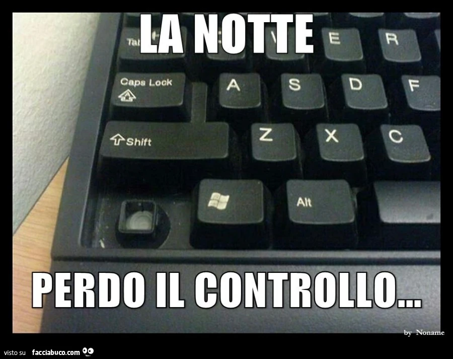La notte perdo il controllo