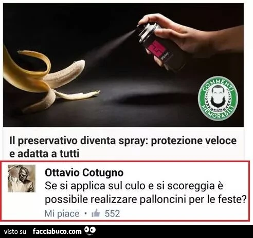 Il preservativo diventa spray: protezione veloce e adatta a tutti. Se si applica sul culo e si scoreggia è possibile realizzare palloncini per le feste?