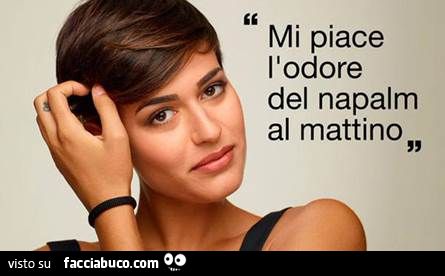 Miss Italia: Mi piace l'odore del Napalm al mattino