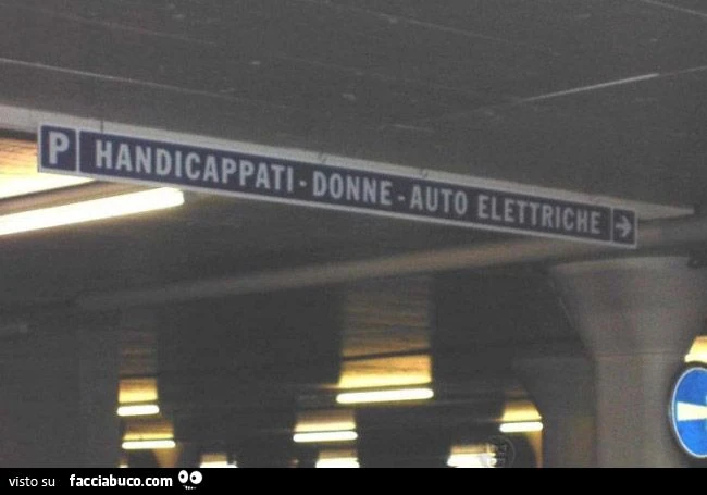 parcheggio andicappati, donne, auto elettriche