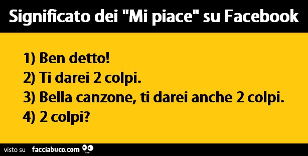 Significato dei "Mi Piace" su Facebook