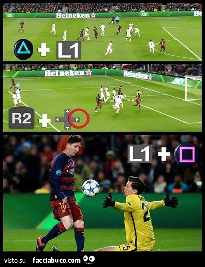 Barcellona VS Roma come alla PS4