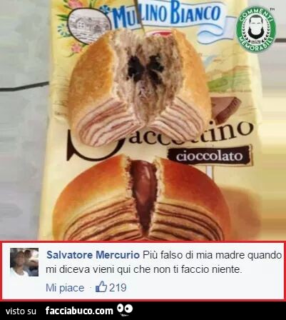 Saccottino Mulino Bianco vuoto: Più falso di mia madre quando mi diceva vieni qui che non ti faccio niente