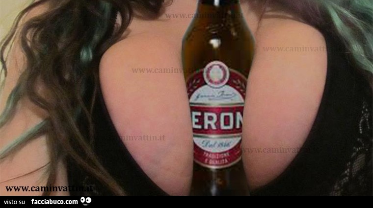 Birra Peroni tra le tette