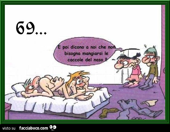 E poi dicono a noi che non bisogna mangiarsi le caccole dal naso