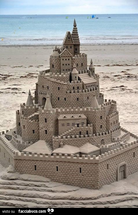 Castelli di sabbia vere opere d'arte