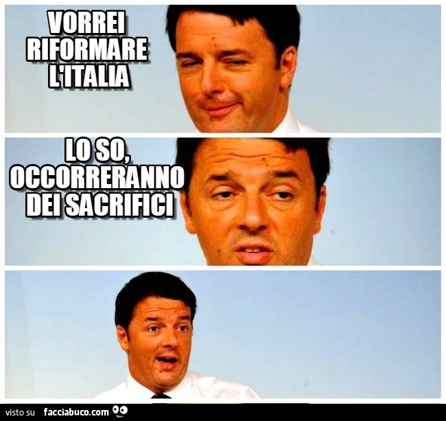 renzi vorrebbe riformare l'italia ma occorreranno sacrifici