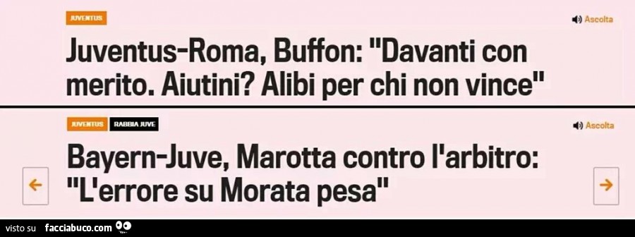 Juventus-Roma, Buffon: Davanti con merito. Aiutini? Alibi per chi non vince. Bayern-Juve, Marotta contro l'arbitro: l'errore su Morata pesa