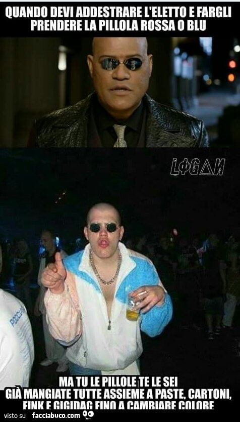 Pillola rossa o pillola blu