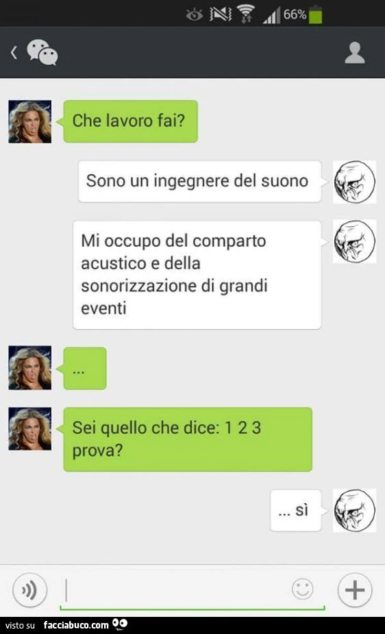 Che lavoro fai? Sono un ingegnere del suono che si occupa dell'acustica di grandi eventi