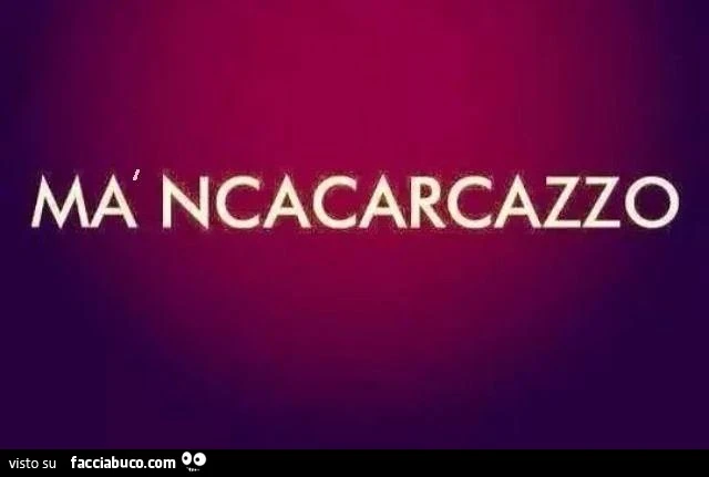Ma'ncacarcazzo