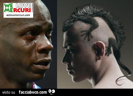 Capelli a forma di Jeko, Balotelli piange