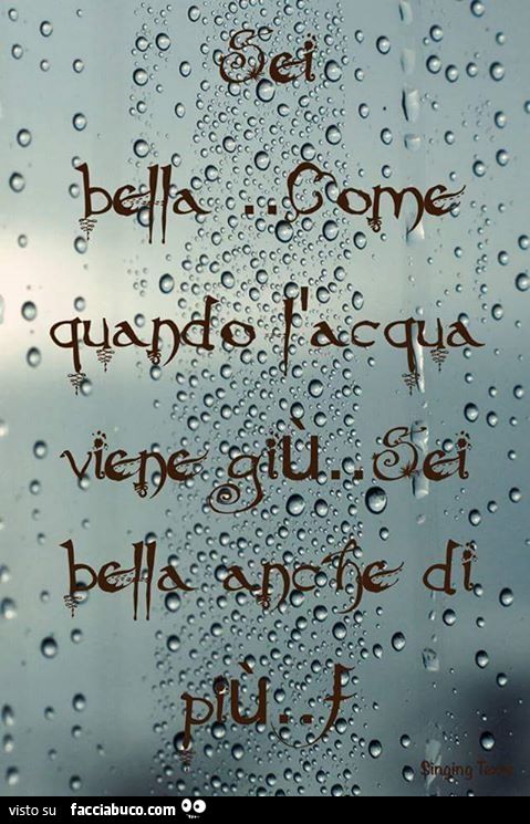 bella come sei bella come sei