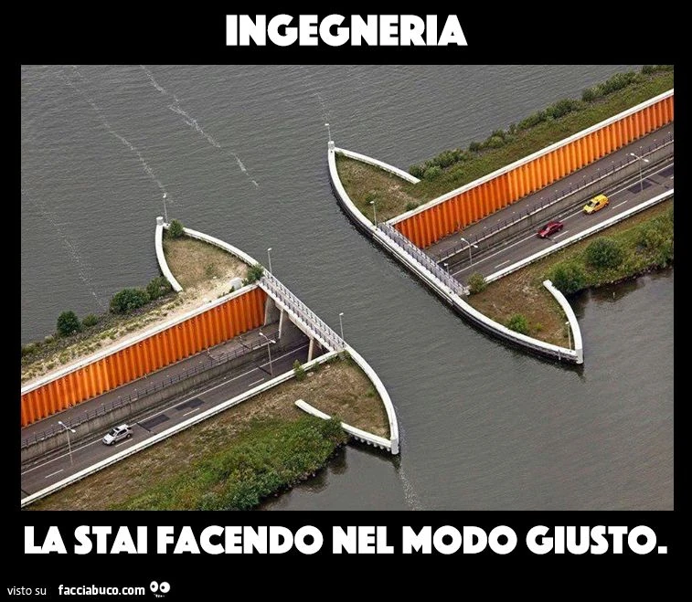 ingegneria... la stai facendo nel modo giusto