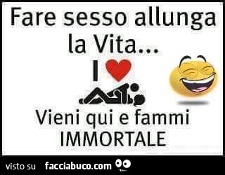 Fare sesso allunga la vita… vieni qui e fammi immortale