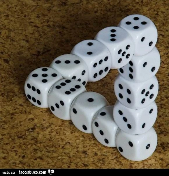 illusuione ottica dadi