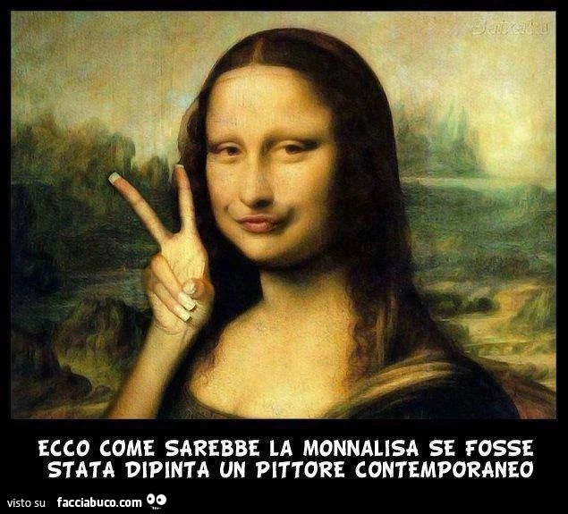Ecco come sarebbe la Monnalisa se fosse stata dipinta da un pittore contemporaneo