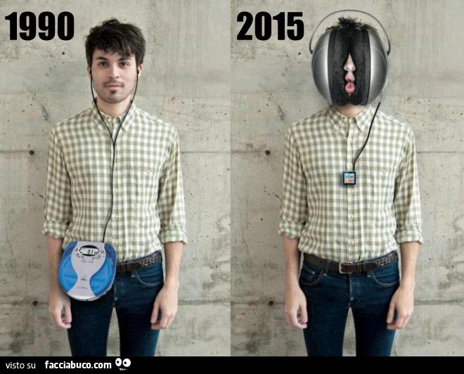 differenza nel modo di ascoltare musica tra il 1990 e il 2015