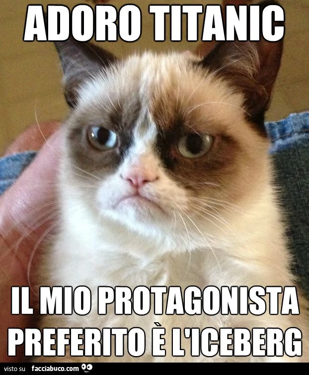 Adoro Titanic. Il mio protagonista preferito è l'icesberg