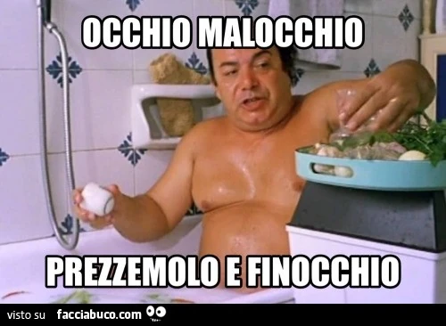 Occhio malocchio prezzemolo e finocchio