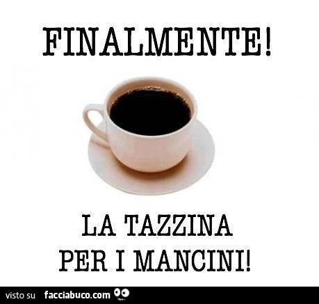 Finalmente! La tazzina per i mancini