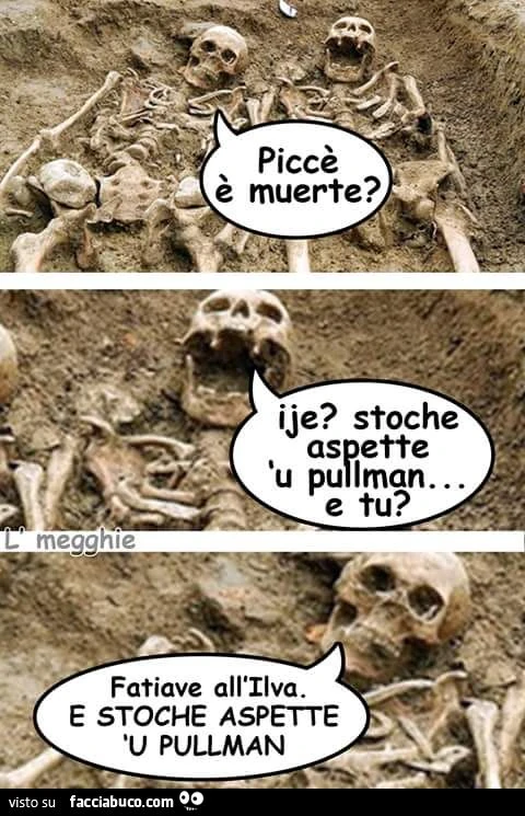 Perchè sei morto? Lavoravo all'Ilva e aspettavo il pullman