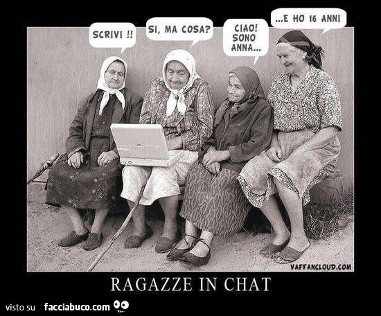 Ragazze in chat. Ciao sono Anna e ho 16 anni