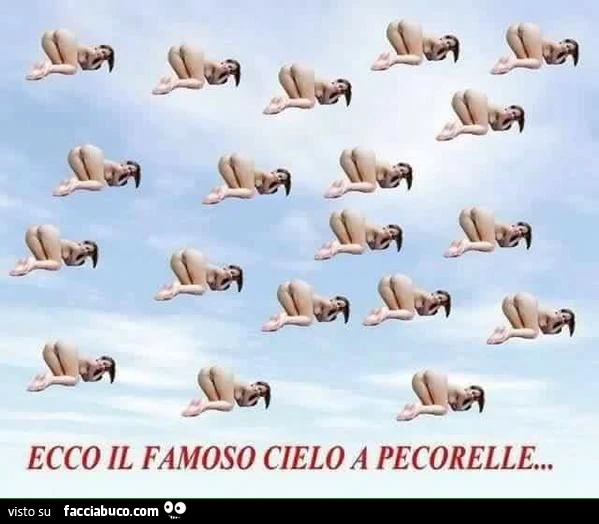 Ecco il famoso cielo a pecorelle