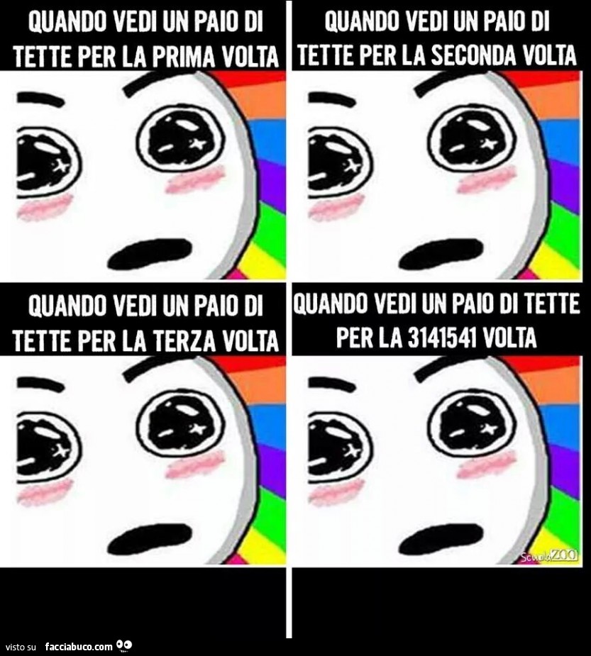 Quando vedi un paio di tette per la prima volta