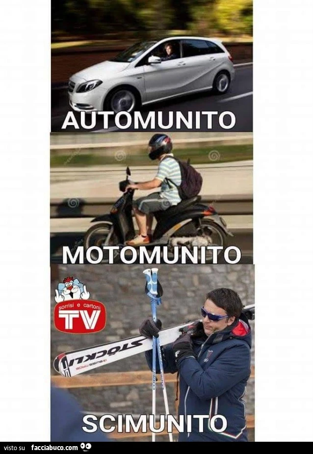 Automunito. Motomunito. Scimunito