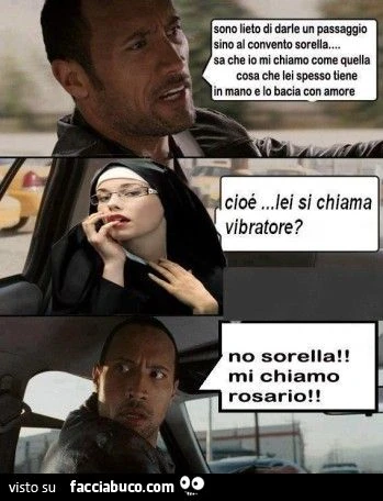 la suora, il rosario e il vibratore