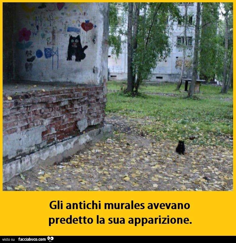 Gli antichi murales avevano predetto la sua apparizione