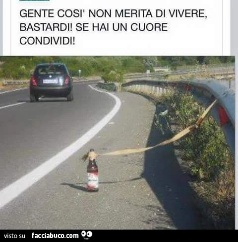 Gente così non merita di vivere