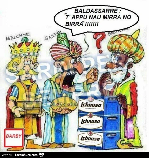 Baldassarre: T' appu nau mirra no birra