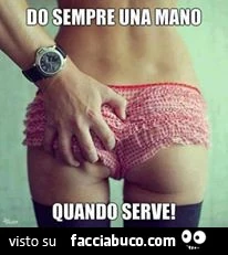 Do sempre una mano quando serve