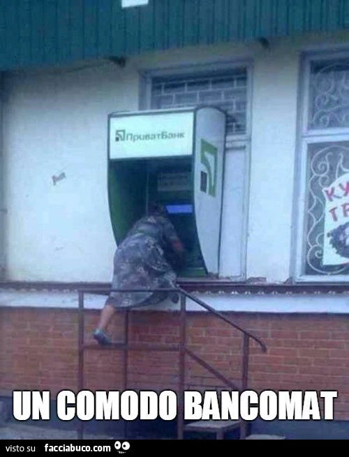 Un comodo bancomat