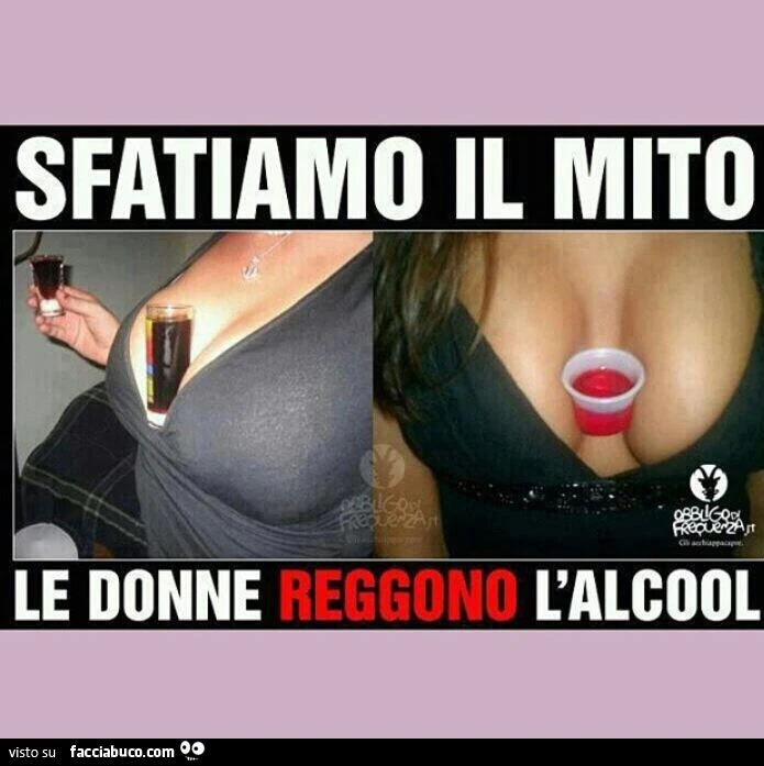 Sfatiamo il mito: le donne reggono l'alcol