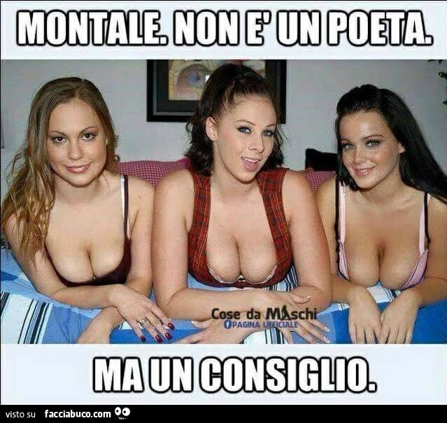 Montale. Non è un poeta. Ma un consiglio