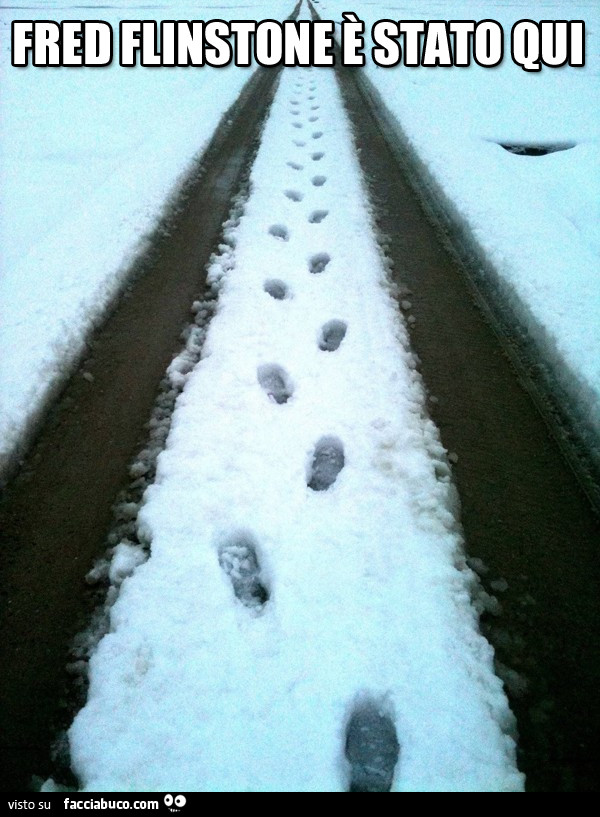 Fred Flintstone è stato qui