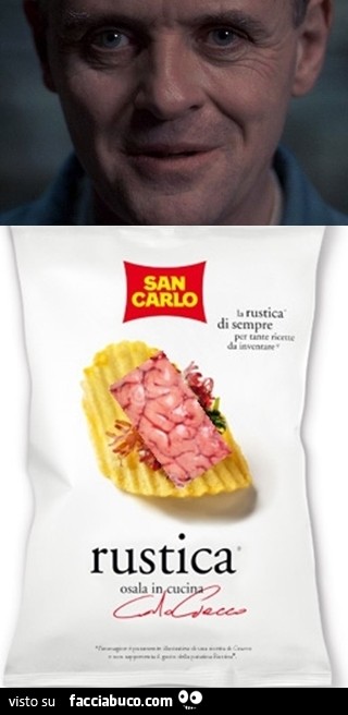 Patatine San Carlo rustica Carlo Cracco usate anche da Hannibal Lecter