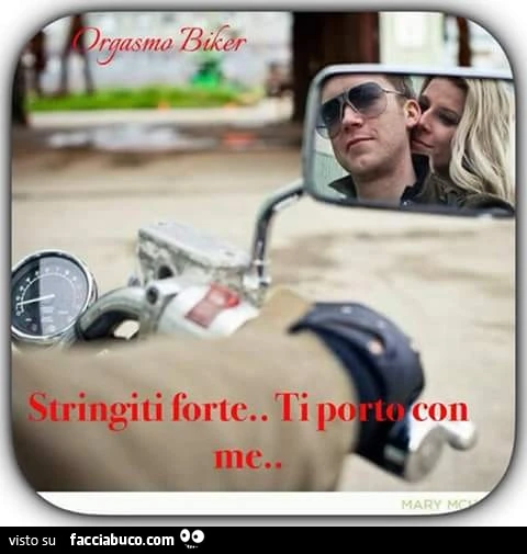 Stringiti forte&hellip; ti porto con me