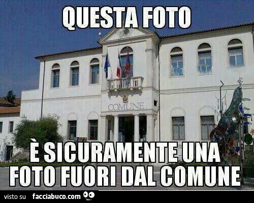 Questa foto è sicuramente una foto fuori dal comune