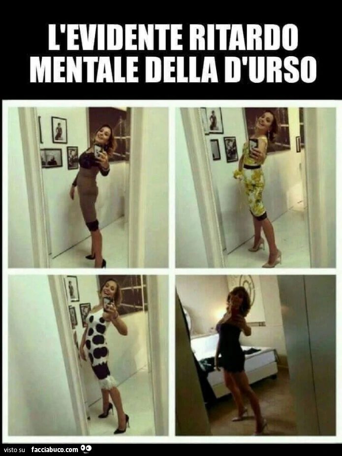 L'evidente ritardo mentale della D'Urso