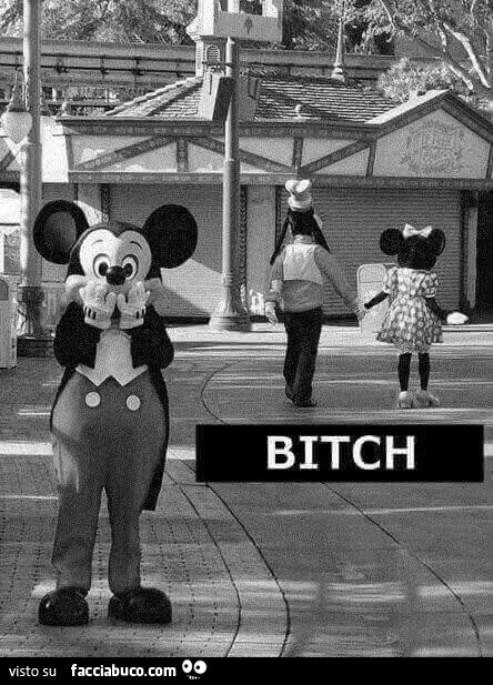 Bitch. Minnie tradisce topolino con pluto