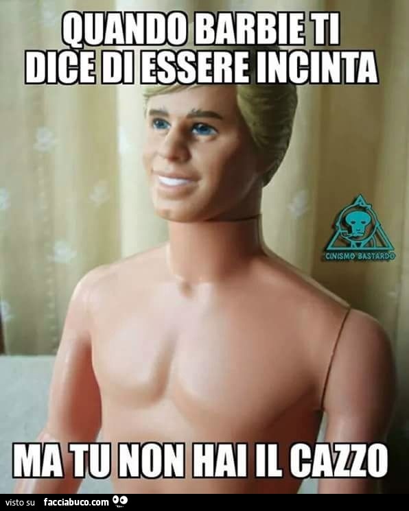 Quando Barbie ti dice di essere incinta, ma tu non hai il cazzo