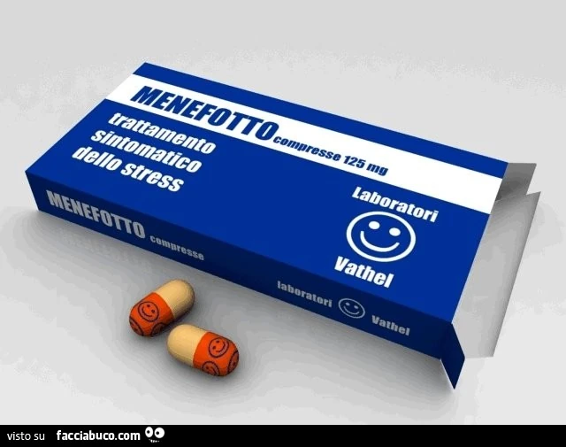 Menefotto compresse 125mg. Trattamento sintomatico dello stress