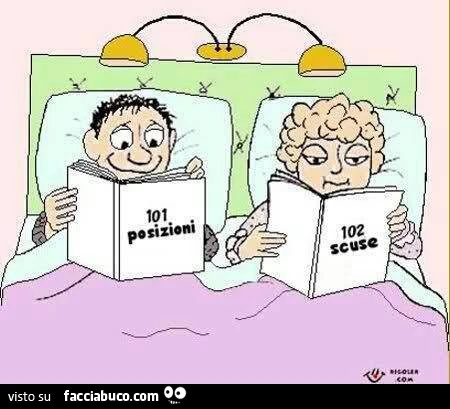 101 posizioni. 102 scuse